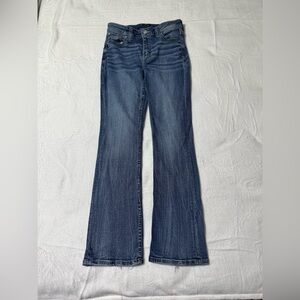 Daytrip Womens 28 Virgo Bootcut Jeans Blue Stitch Medium Wash Denim